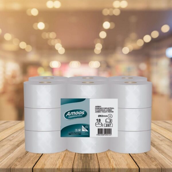 Papel Industrial Higenico Baño "Ammos" 18 Und
