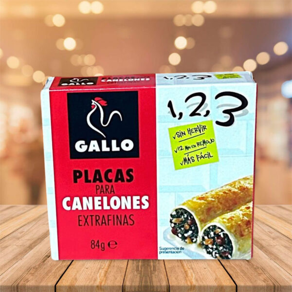 Placas para Canelones Extrafinas "Gallo" 84 Gr