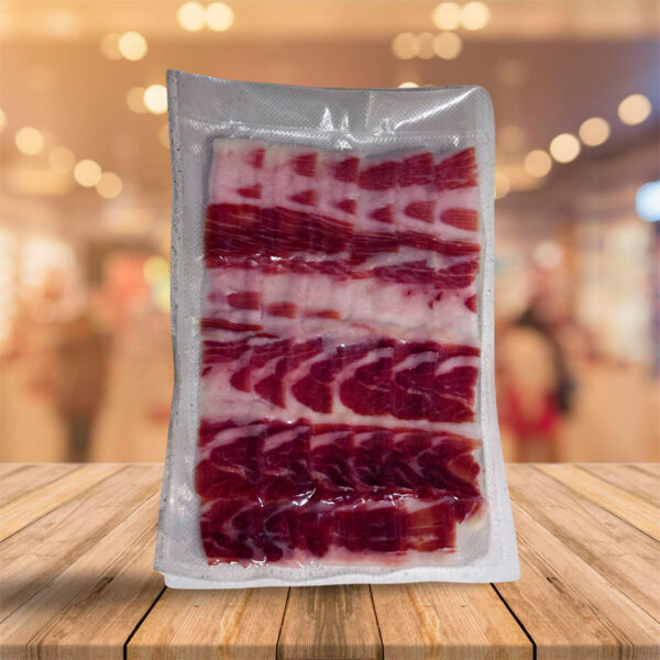 Jamón Ibérico Lonchas  "Mar Sol Y Tierra" Cortado a Mano 100/120 Gr - Imagen 2