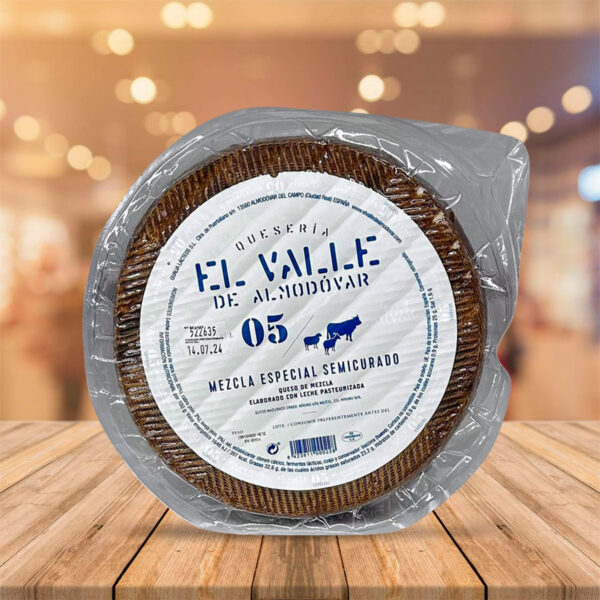 Queso "El Valle" de Almodóvar Semicurado 3 Kg