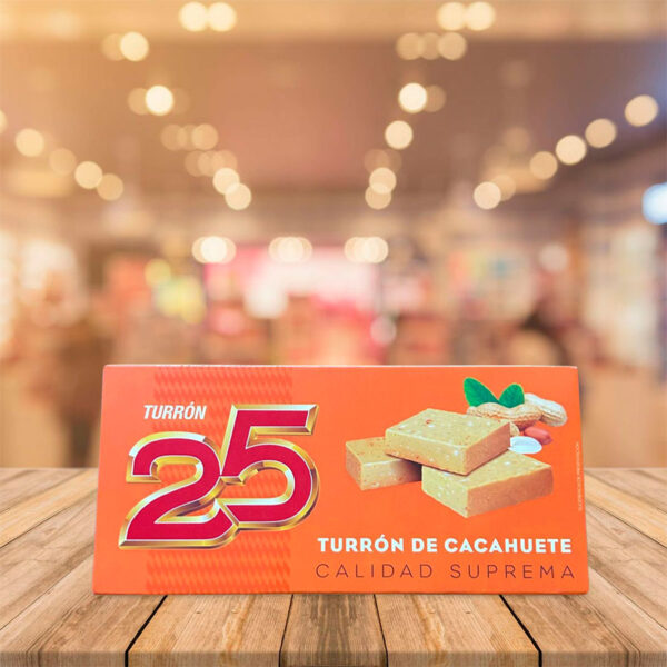 Tableta "Turrón 25" de Cacahuete 200 Gr