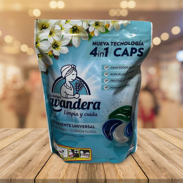 Detergente en Cápsulas "Lavandera" 4 en 1 capsula Floral 46 Dosis