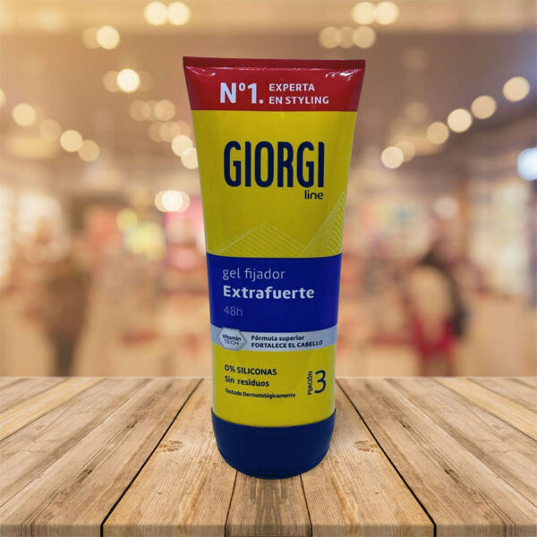 Gel Fijador "Giorgi" Extrafuerte Fijación 3  300ml+15Ml